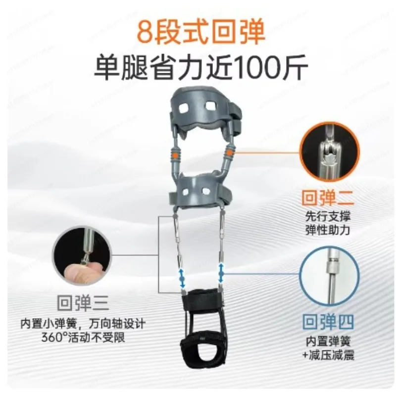 Mountaineering Exoskeleton Walking Aid, Knee Decompression Support Brace for Elderly Knee Pain Relief
