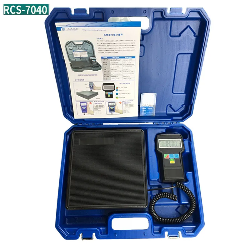 RCS-7040 REFRIGERANT CHARGING SCALE Refrigerant Filling Scale High-precision Portable Refrigerant Freon Filling Scale
