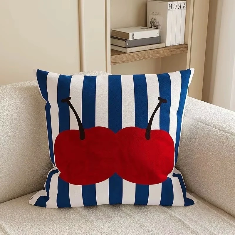 1 Funda de almohada con tematik de frutas, cojín de dabjos animados para decoración de habitación, decoración de sofá para #1