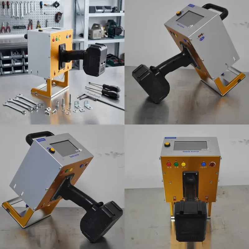 Portable Handheld Needle Marking Machine Electric Engraver with Multi-function Touch Screen Controller for Metal VIN