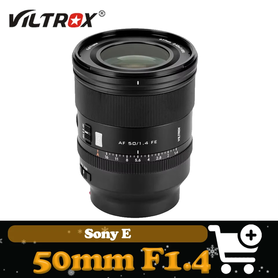 

Viltrox AF 50mm F1.4 Pro Full Frame Large Aperture Portrait Auto Focus Prime Lens for Sony A7M2 A6400 FS7 A6000