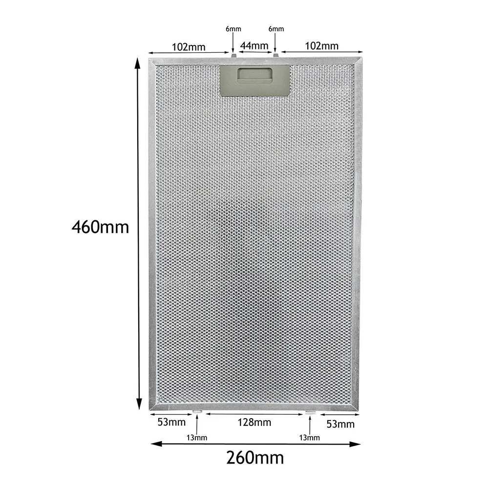 Optimal Air with these Replacement Metal Mesh Filters for HOWDENS LAMONA Cookers (Pack of Two) Size 460 x 260 mm