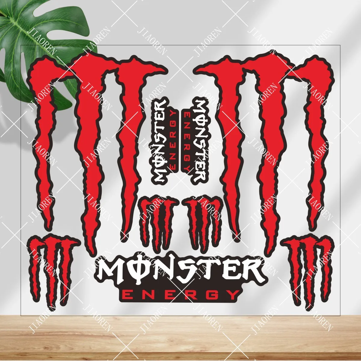 ملصق طاقة وحش الهالوين شعار خوذة دراجة نارية خزان سيارة دراجة عاكسة مجموعة ملصقات لياماها هوندا سوزوكي كاواساكي # 3