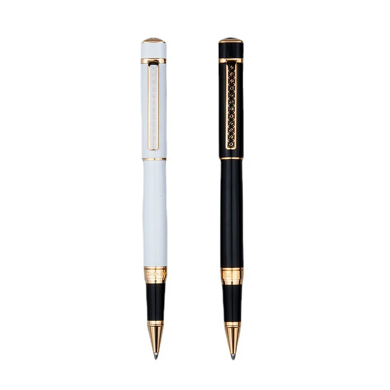 

Hero 979 New Square Cap Metal Roller Ball Pen Golden Plates Clip Iridium For Office & School Writing Pen Brand New