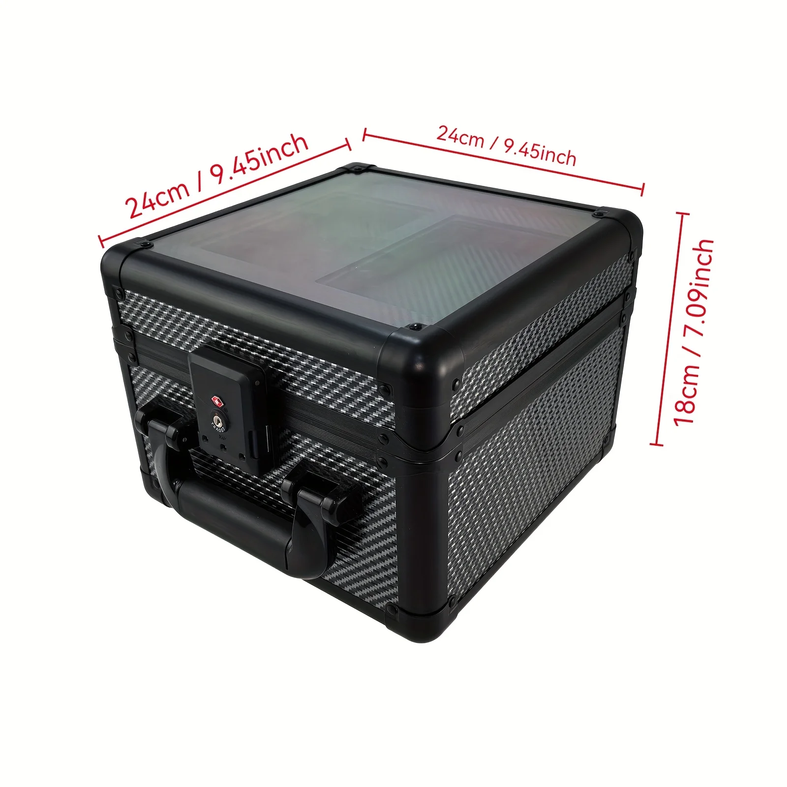 2 Row Double Layer Graded Card Storage Box Holder with Transparent Lid for PSA Trading Card Protective Case Sports Collection