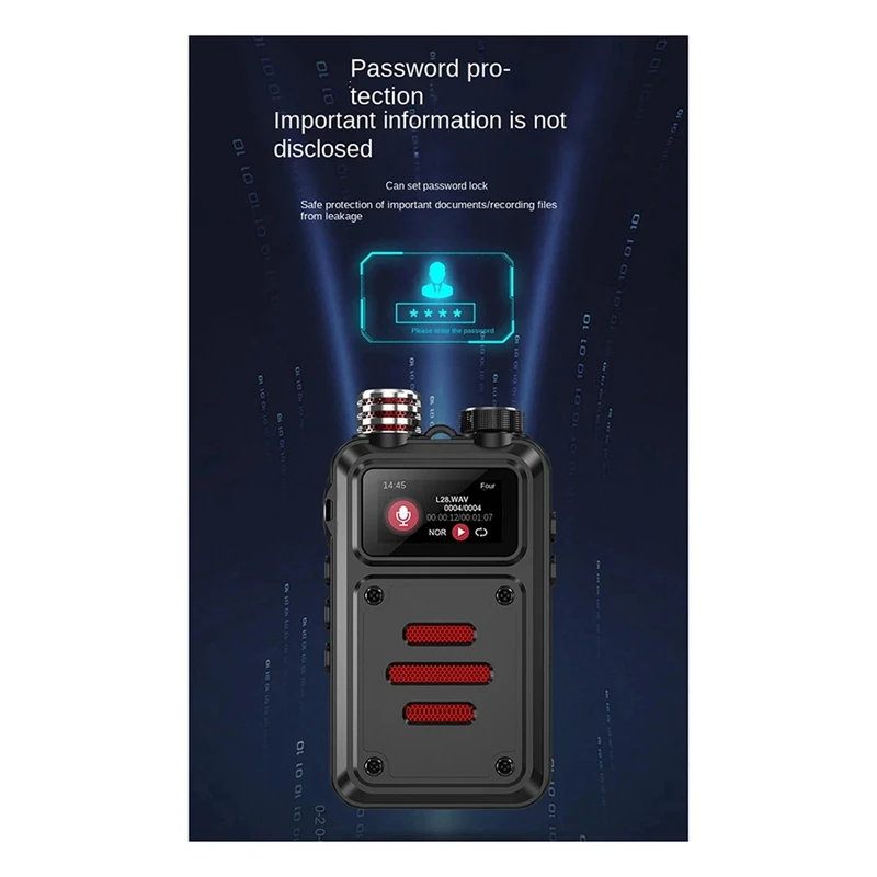 【Superdeals】F33 32GB Professional Mini Digital Voice Recorder Smart Sound Activated Ditach Espia DSP Noise Reduce 3072Kbps MP3