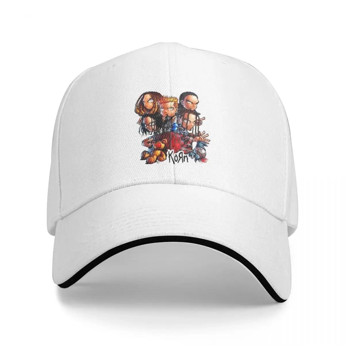 Cute Korn Baseball Caps Casual Music Rock Sandwich Hats Men Women Adjustable Headwear Sport