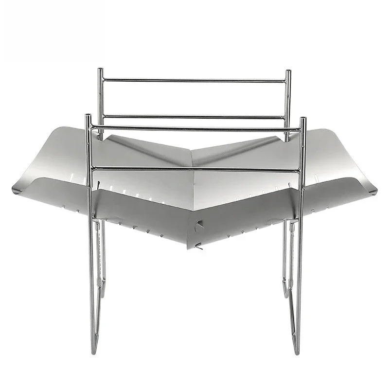 

Campingmoon Outdoor Portable Folding Garden Stainless Steel BBQ Grill Camping Portable foldable outdoor camping BBQ Grill