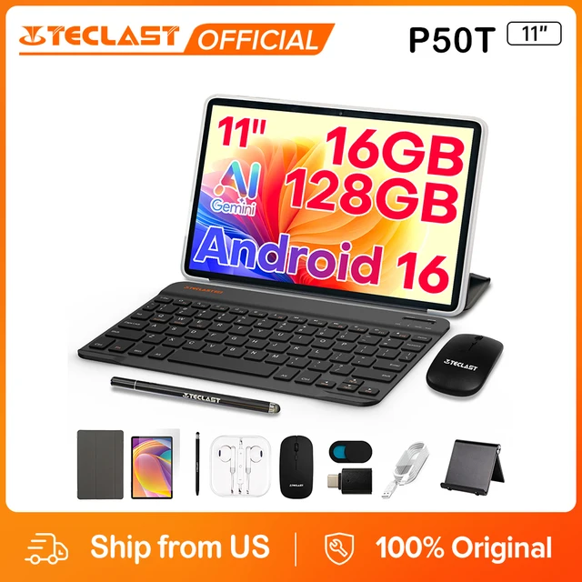 Teclast P50T Tablet Set Tablet 11 Inch Unisoc T7250 Android 16 90HZ Refresh Rate Tablets Octa-Core Max 16GB RAM 128GB ROM 8000mAh Battery Lightweight Teclast P50T Tablet Set Tablet 11 Inch Unisoc T7250 Android 16 90HZ Refresh Rate Tablets Octa-Core Max 16GB RAM 128GB ROM 8000mAh Battery Lightweight
