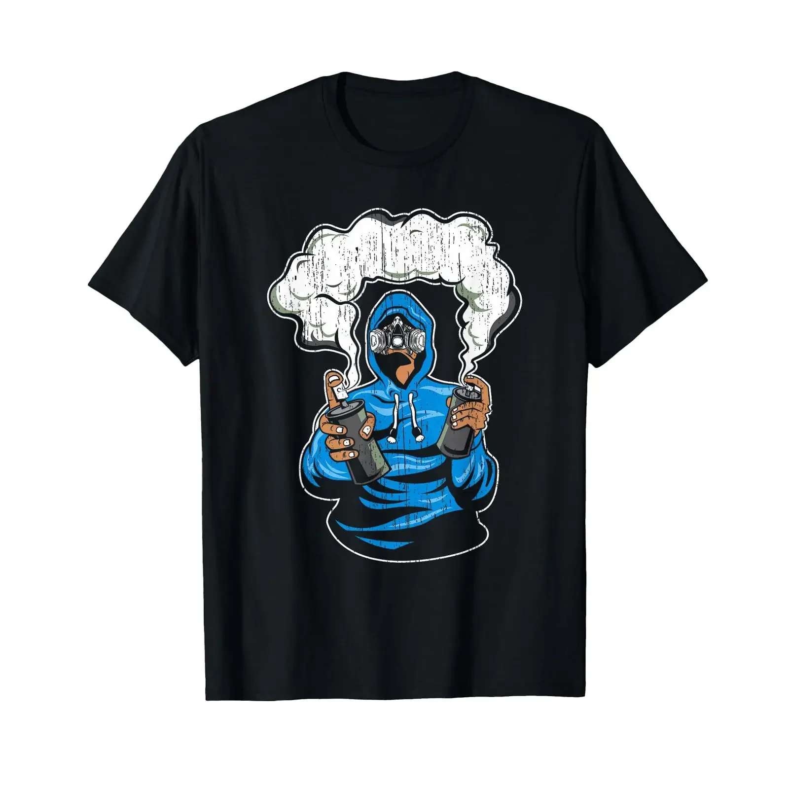 Graffiti Spray Paint Street Art Drawing Artist T Shirt vintage Washed Unisex Comfortable Stretched fashion streetwear graphic
