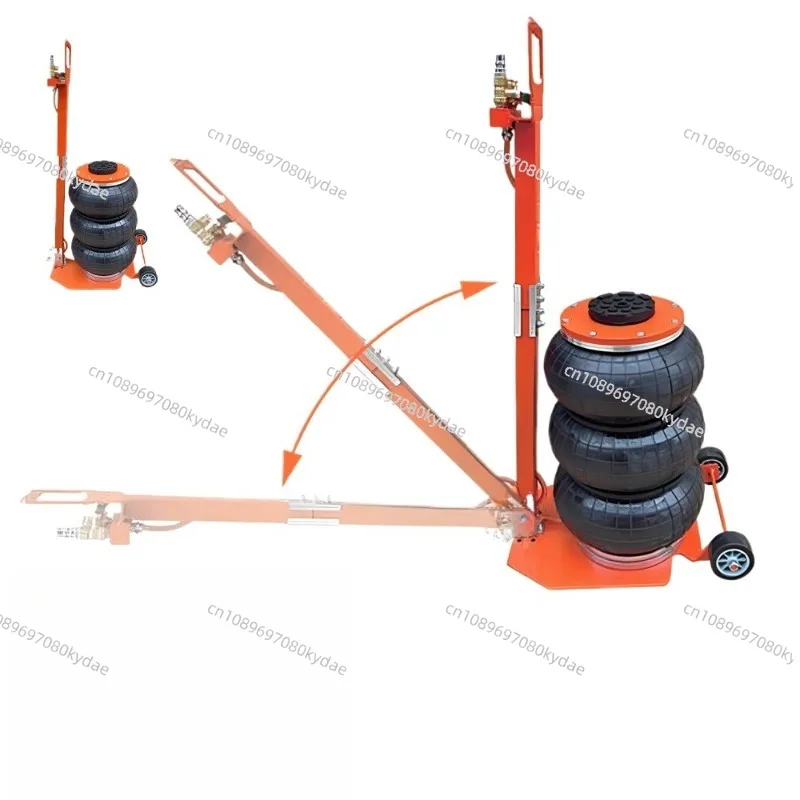 3-ton Adjustable Air Cushion Jack Folding Pneumatic Jack Air Bag Jack Heavy-duty Automotive Repair Tool Heavy Equipment Supports