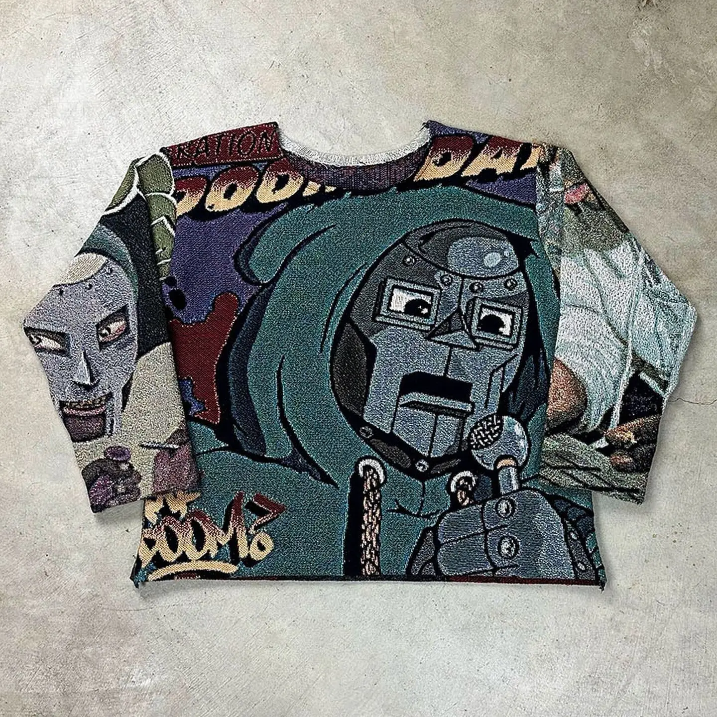 Moletom masculino com estampa de robô, camiseta de manga comprida Terry para mulheres, roupas masculinas casuais com ombro caído