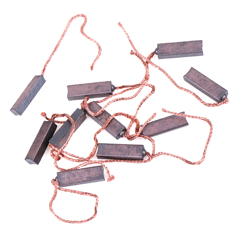 10Pcs/Set 4.5* 6.5 *20mm Motor Carbon Brushes Regulator Carbon Brush Carbon & copper