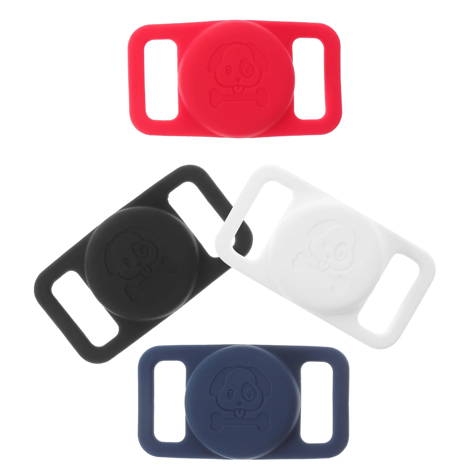 

4Pcs Pet Locator Protective Silicone Covers Shockproof Lightweight Protective Case Tracer Silicone Holder Locator Cover