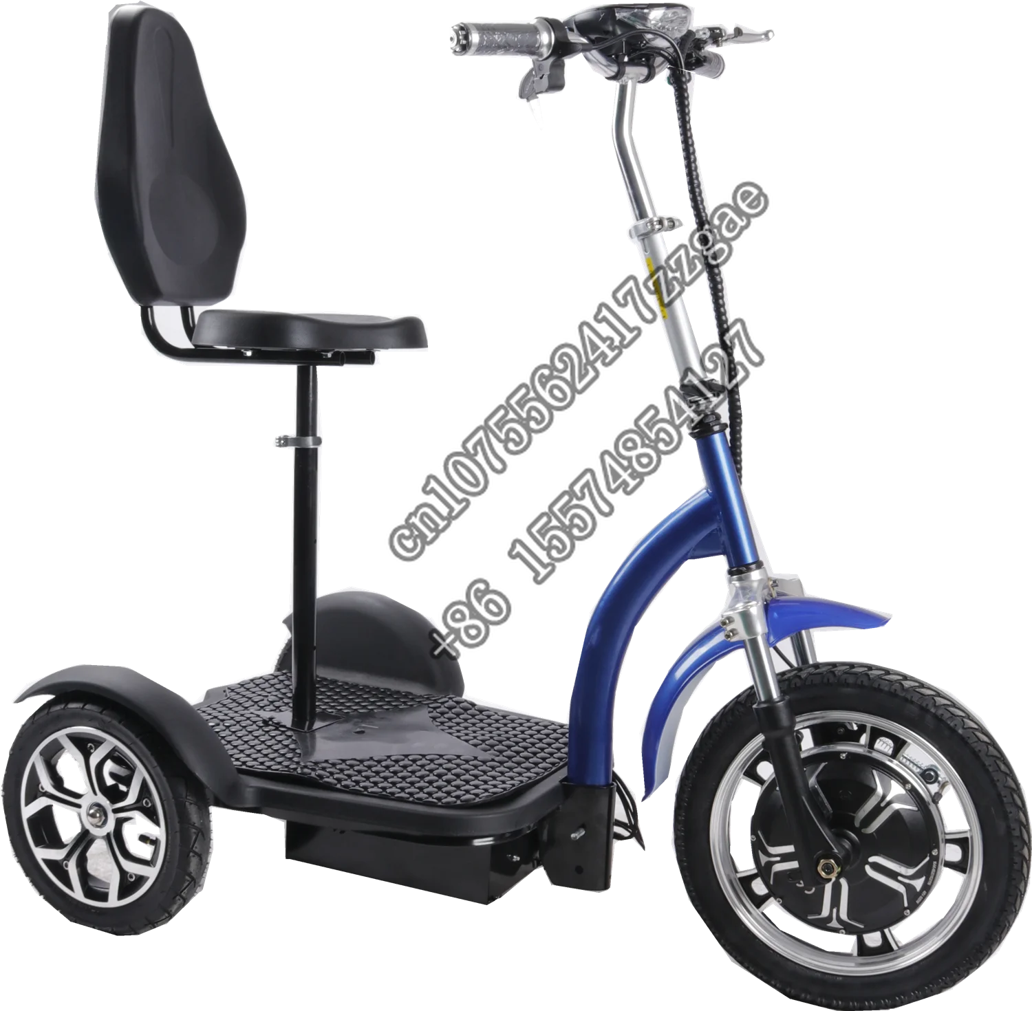 China Supplier Wholesale 3 Wheel Three Wheeled Foldable Adult Folding Elderly Disabled Handicapped E Electric Mobility Scooter