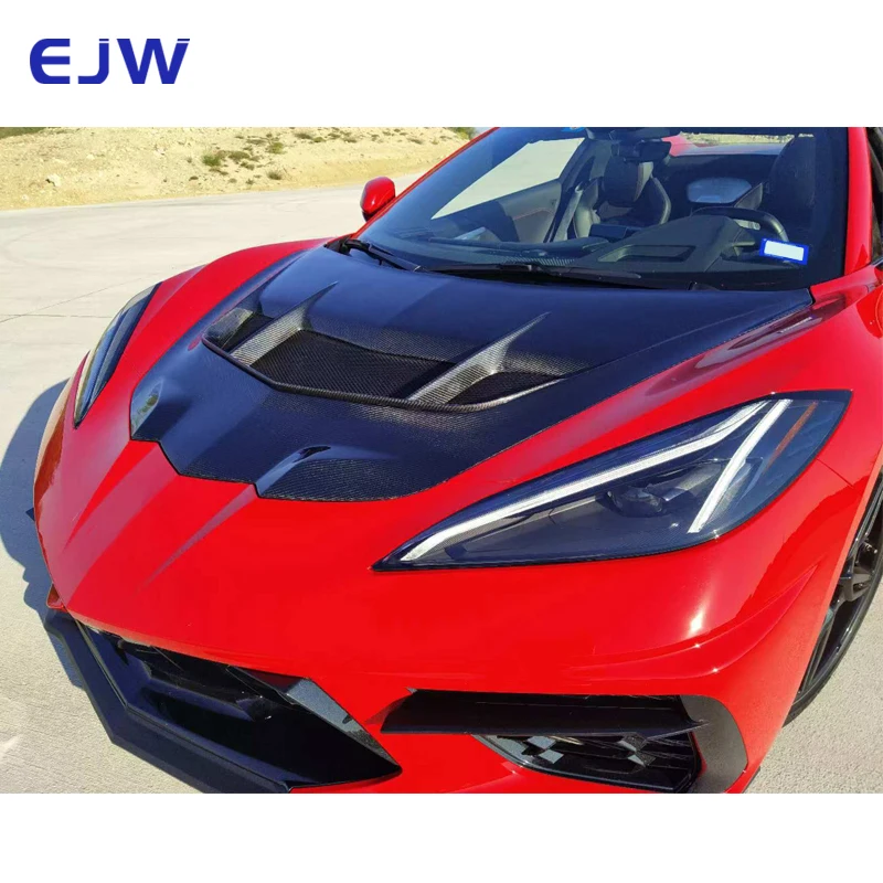 For Corvette C8 Upgrades 2025 ZR1 Carbon Fiber Engine Hood For Automotive High Quality ZR1 Carbon Fiber Engine Cover 2020+