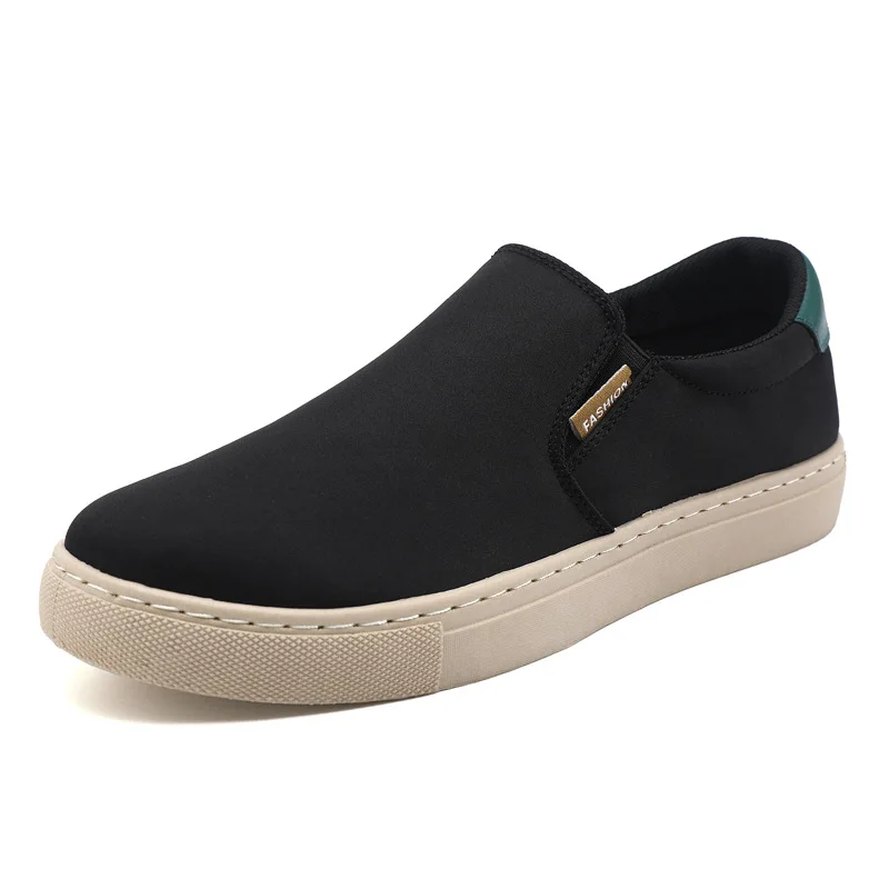 New Men's Casual Shoes Slip On Fashion Sneakers Men Solid Canvas Shoes Plus Size 38-47 Leisure Shoes For Male