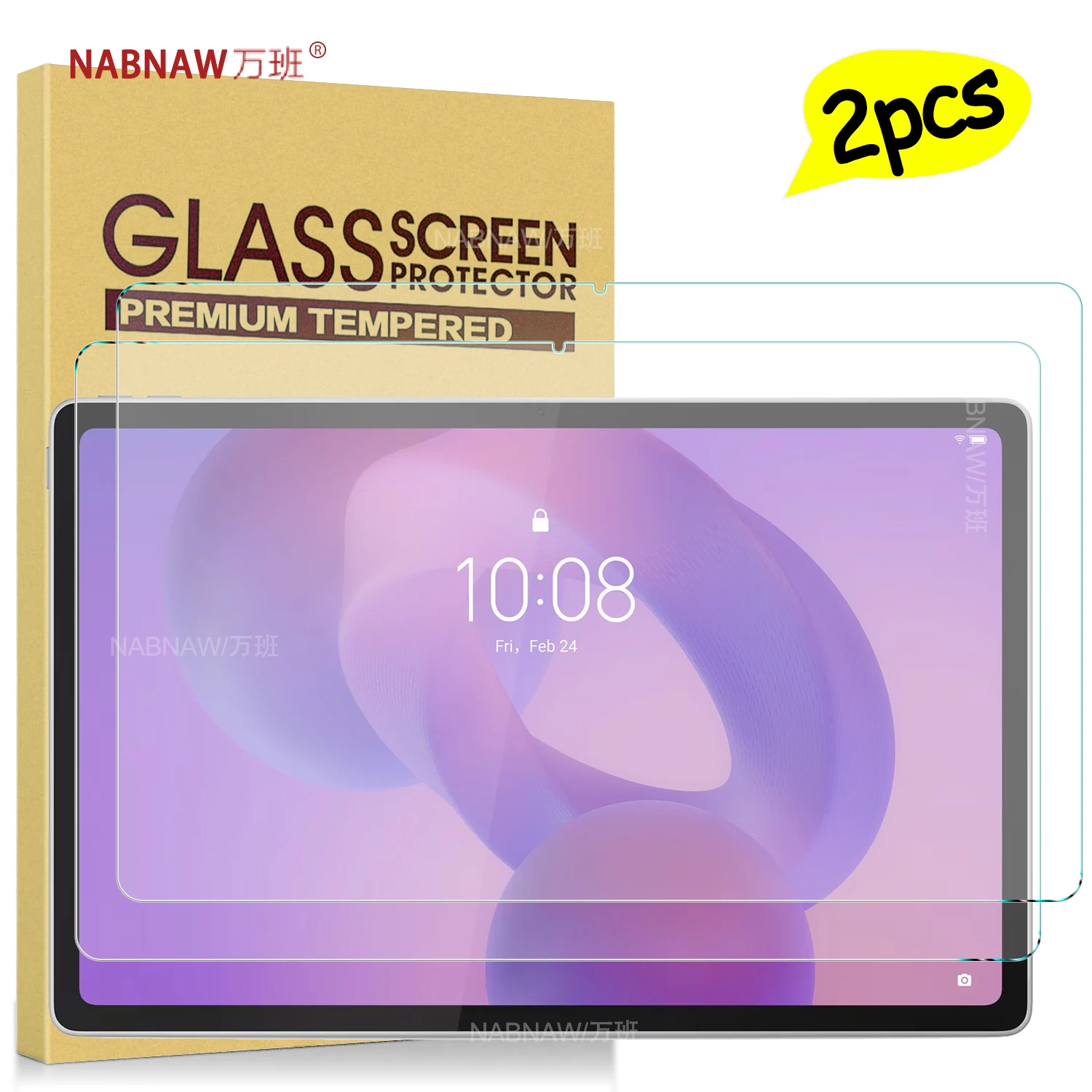 

Защитная пленка из закаленного стекла для Lenovo Idea Tab Plus Full HD на планшете Lenovo Tab K12 12,1, устойчивая к царапинам крышка, 2 шт.