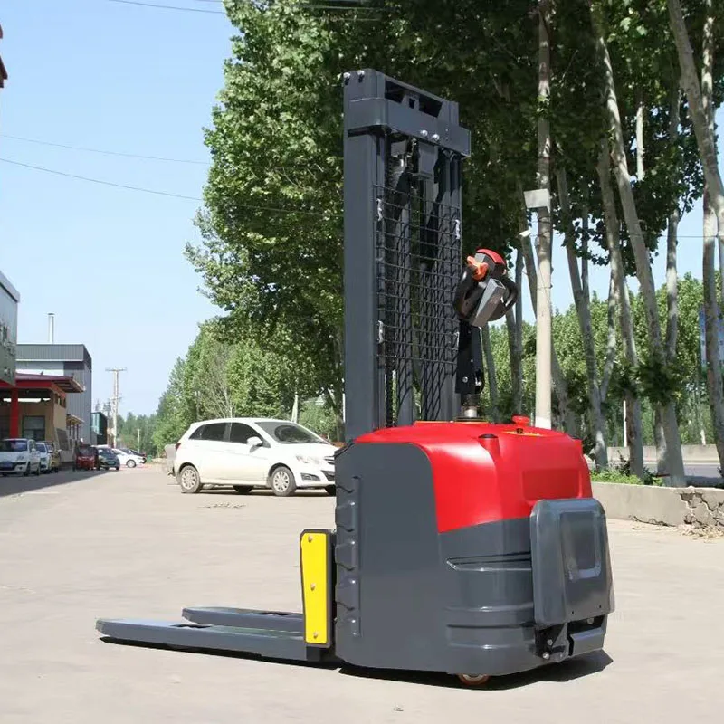 YG Customized CDD15 Duplex Mast Indoor Floor Stacker Forklift Full Electric Warehouse Pallet Stacker