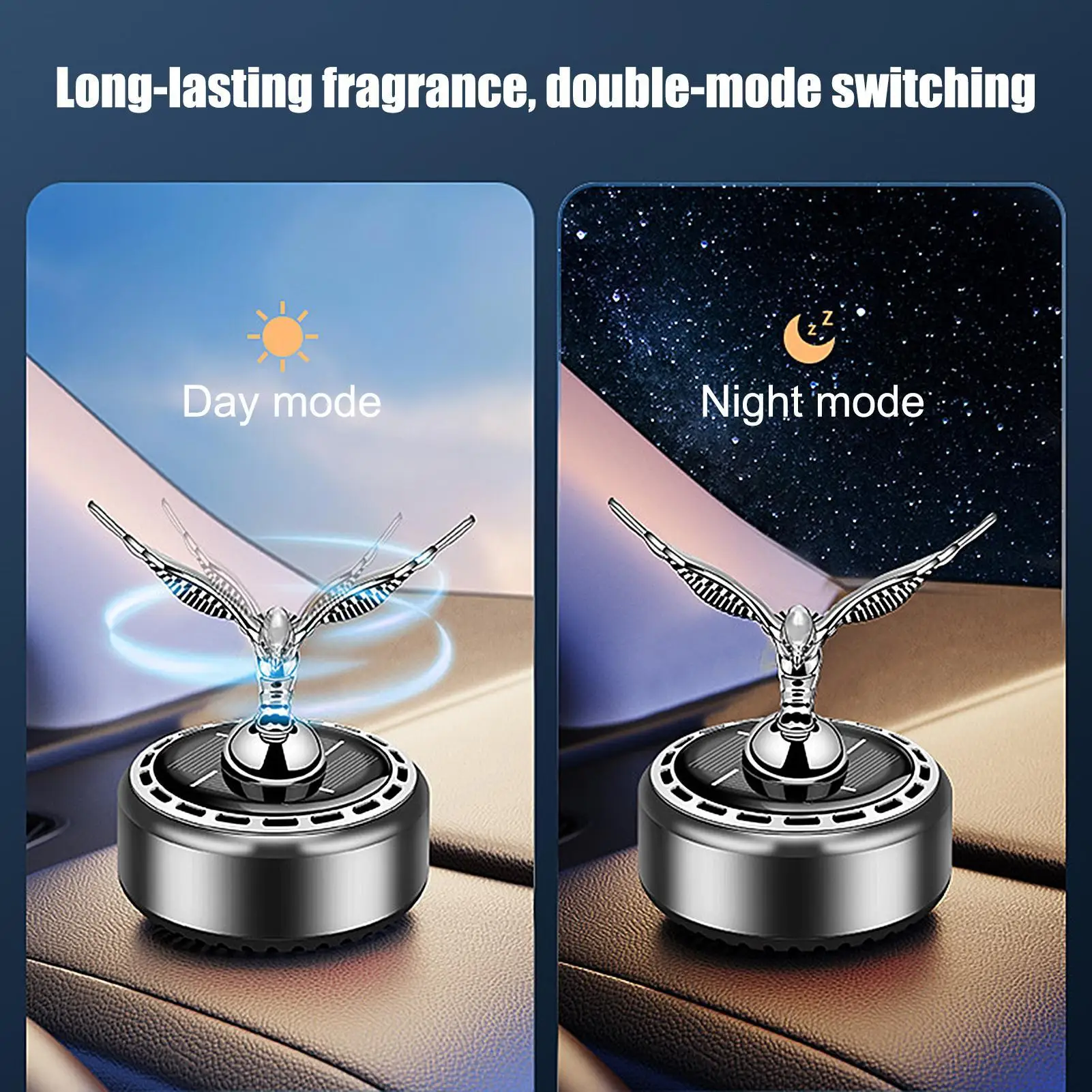 Car Air Freshener Eagle Rotating Solar Powered Car Aromatherapy Oil Aromatherapy Scent For Long Lasting Fragrance Decoration