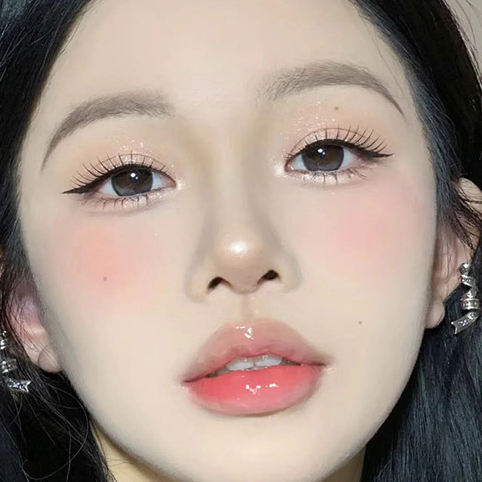 Pestañas postizas de estilo Natural, tiras completas, pestañas esponjosas y tenues de hadas de girasol, 8-12mm, longitud mixta, curva C, banda transparente