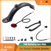 Front Rear Fender For xiaomi M365 / Pro Electric Scooter Taillight Battery Powered Warning Light Lamp Tyre Splash Mudguard Parts