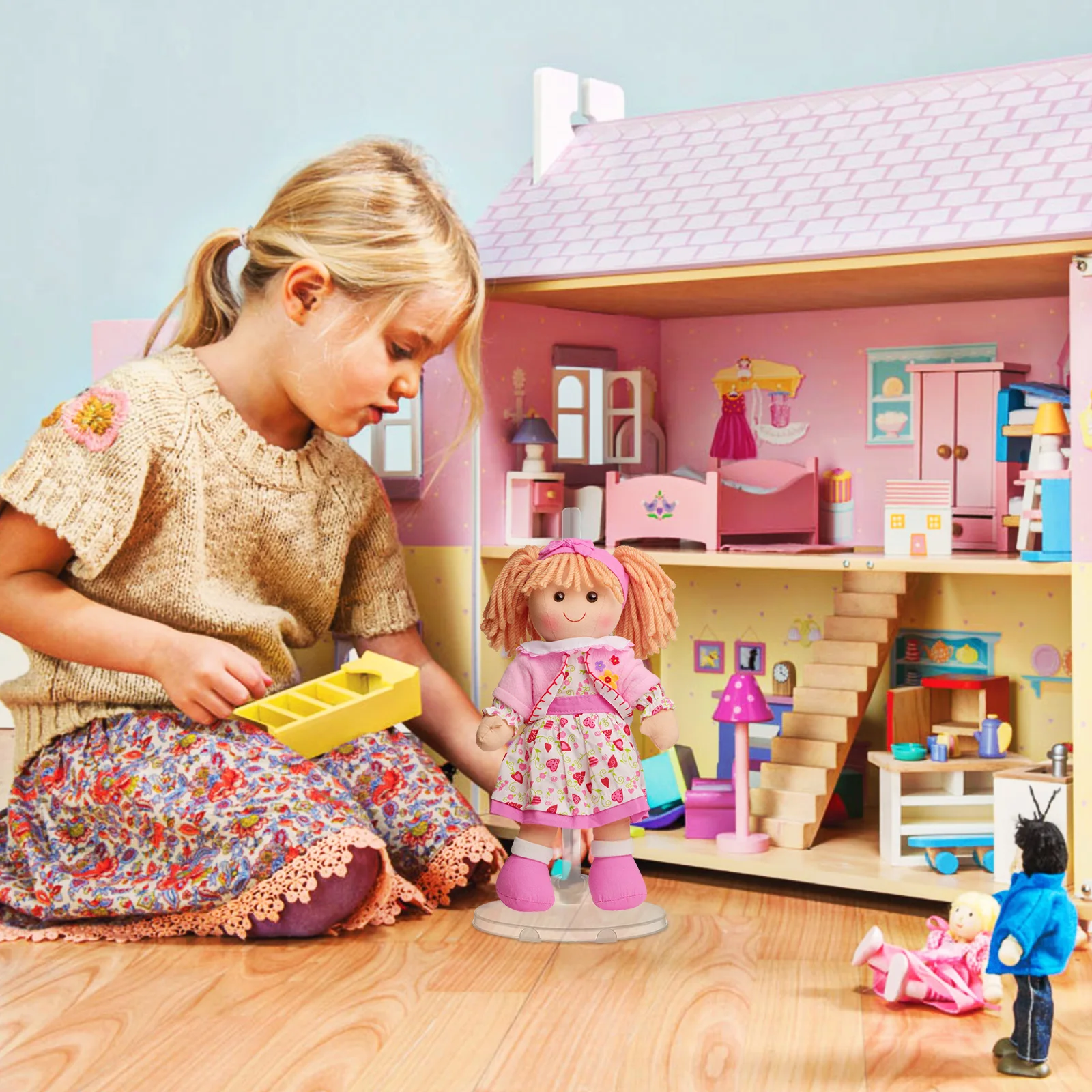 

15pcs Stands Display for Toy Figures Model Storage Shelf Cabinet Kids Room ganizer Plastic Steady Workmanship