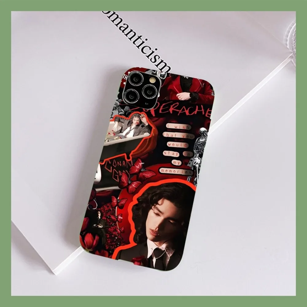 Conan G-Gray Singer S-Superache Phone Case for iPhone 14 11 12 13 Mini Pro Xs Max 8 7 6 6S Plus X XR Solid Candy Color Case