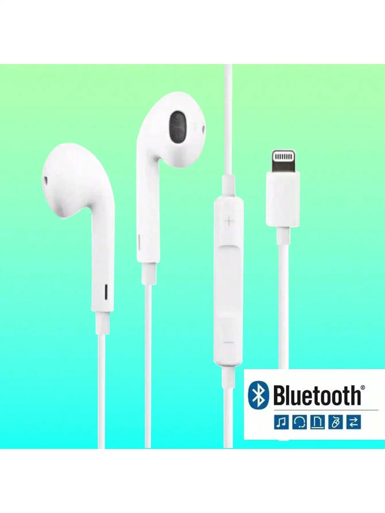 In-Ear Earbuds Earphones Earphones Headphones For Apple iPhone Pro/14/13/12/11/X Bluetooth Wired Earbuds,Lightning Connector Wir