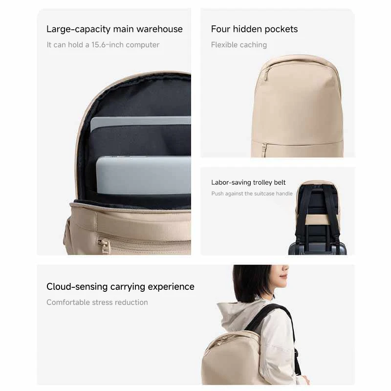 Xiaomi Mijia commuter backpack large notebook backpack simple men and women travel bag portable computer bag