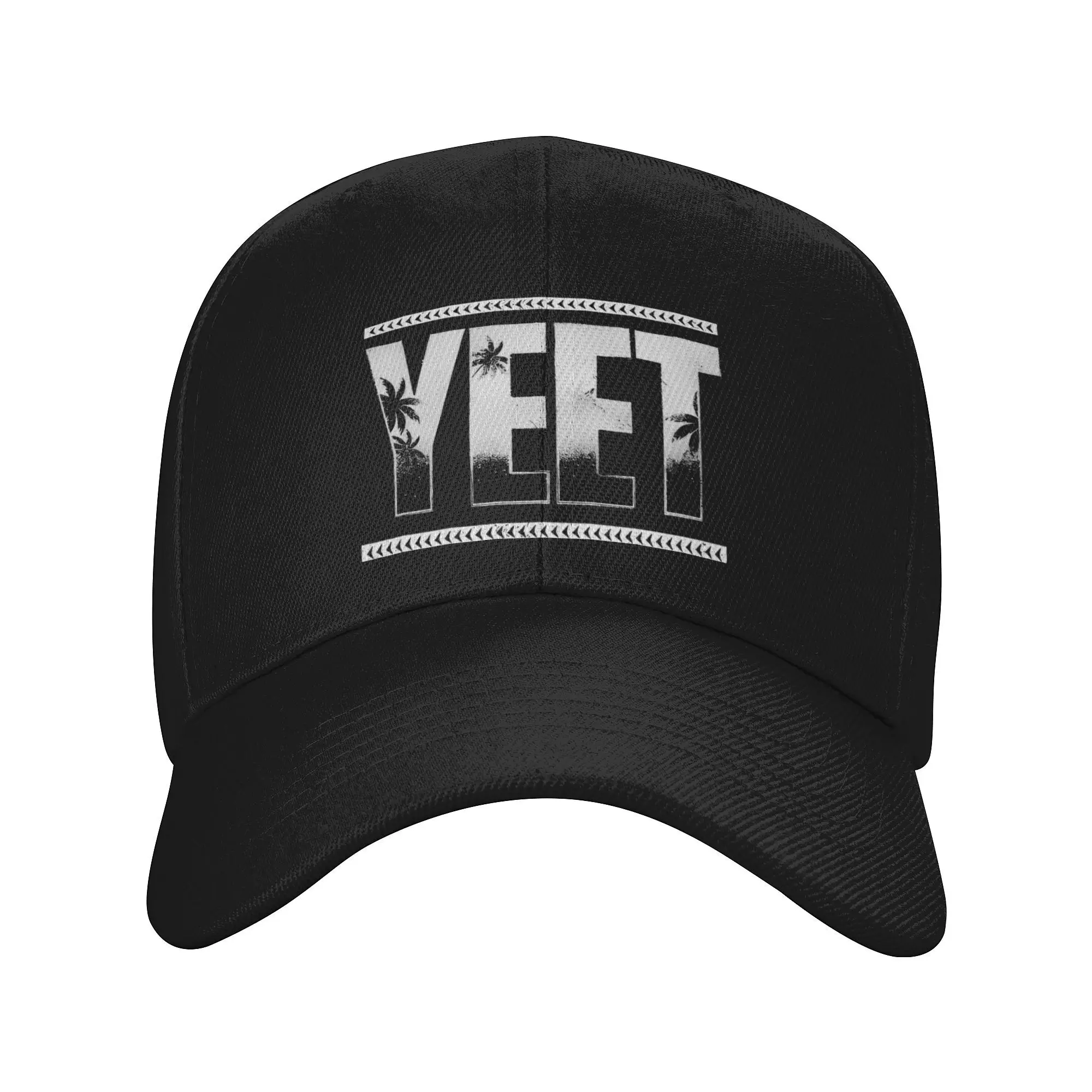 Black And Whtie Yeet Hat Unisex Hip Hop Jey Uso Yeet Hats Sun Hats Trucker Cap Adjustable Snapback Caps Baseball Caps Summer