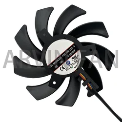 VGA 카드 쿨러 선풍기 FDC10H12S9-C, RTX 2070 8GB 듀얼 V2, GTX1660Ti 6GB 듀얼, 듀얼 RTX 2060-O6G 용, 2 개/세트