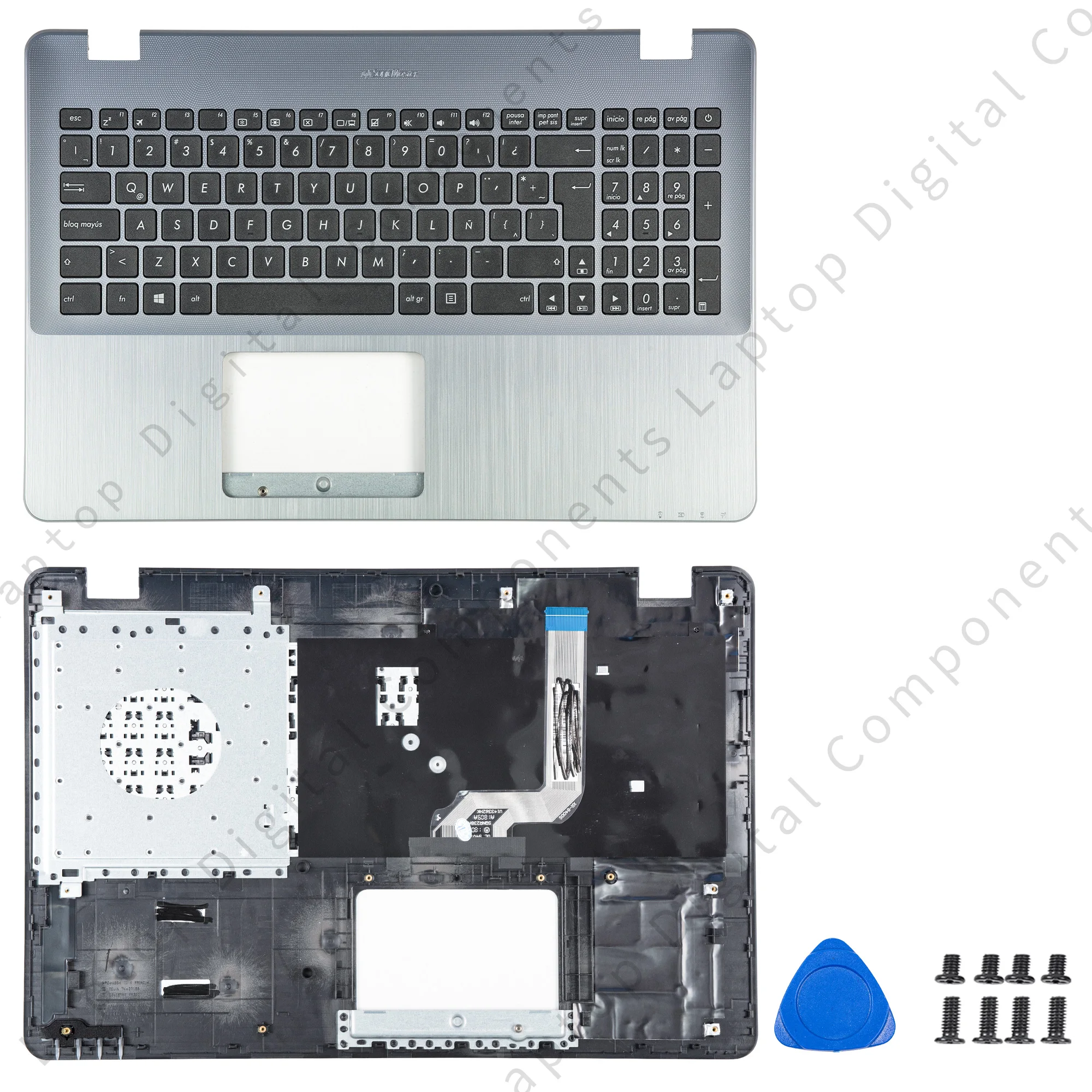 새 커버 Asus X54542U X542 X542UR A580 FL8000 FL8000 FL8000U 노트북 LCD 백 커버 전면 베젤 힌지 팔레트 키보드