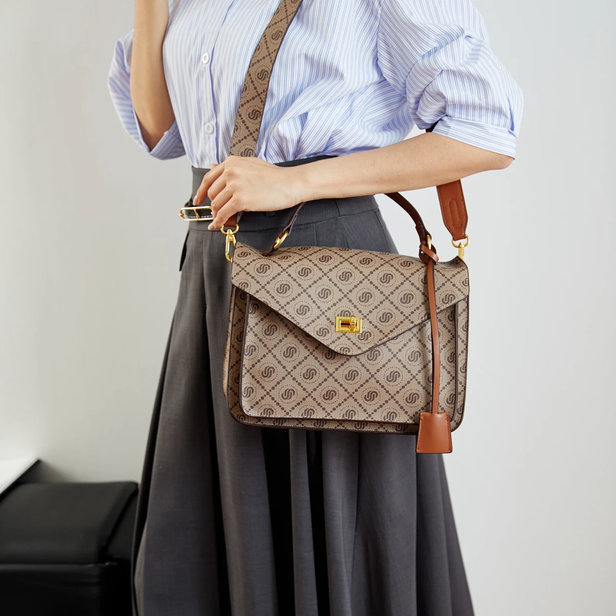 

Famous Designer Leather Crossbody Bag for Women, Adjustable Chain, Popular Classic and Elegant Fashion