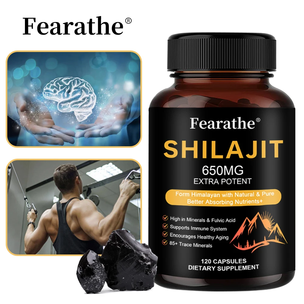 Shilajit mineral supplement supports the immune system and promotes health, energy metabolism, cognition, bones