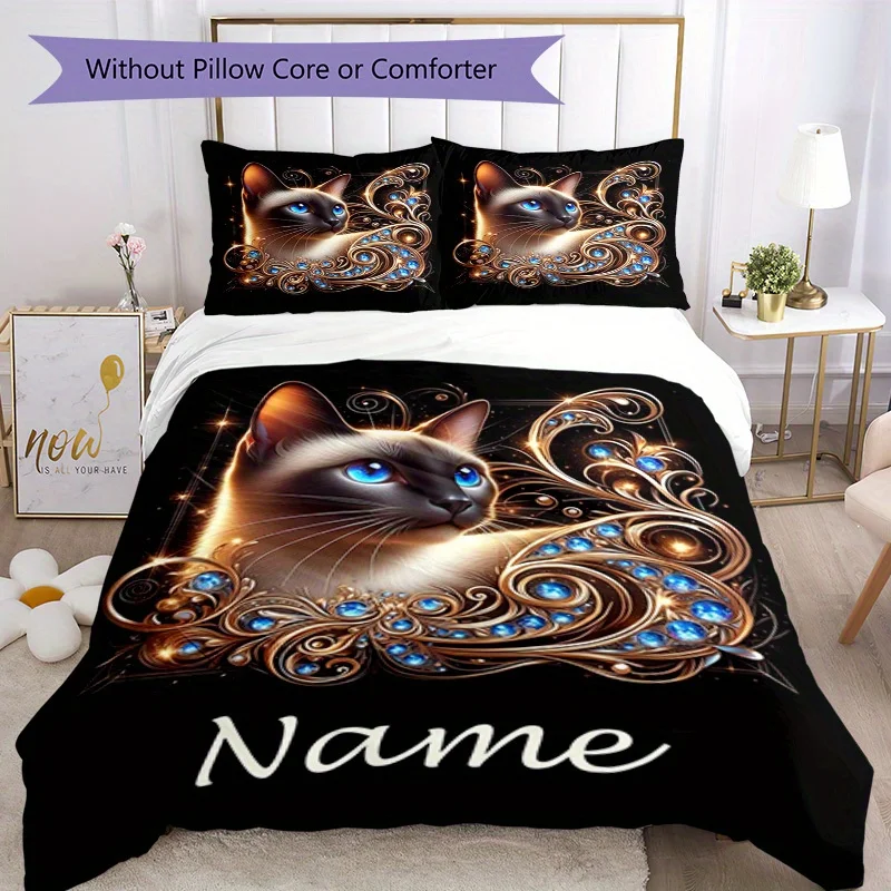 

customized name Bedding Set 3D Print Polyester Duvet Cover Single Twin Queen King Size for Home Decoration Birthday Gift