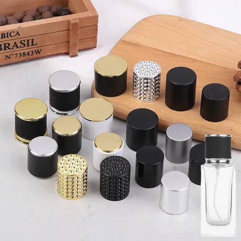 15mm Perfume Bottle Cap Bayonet Glass Perfume Bottle Cap Plastic Wood Cover Bottle Lids For Cosmetic And Travel Dispensers‌