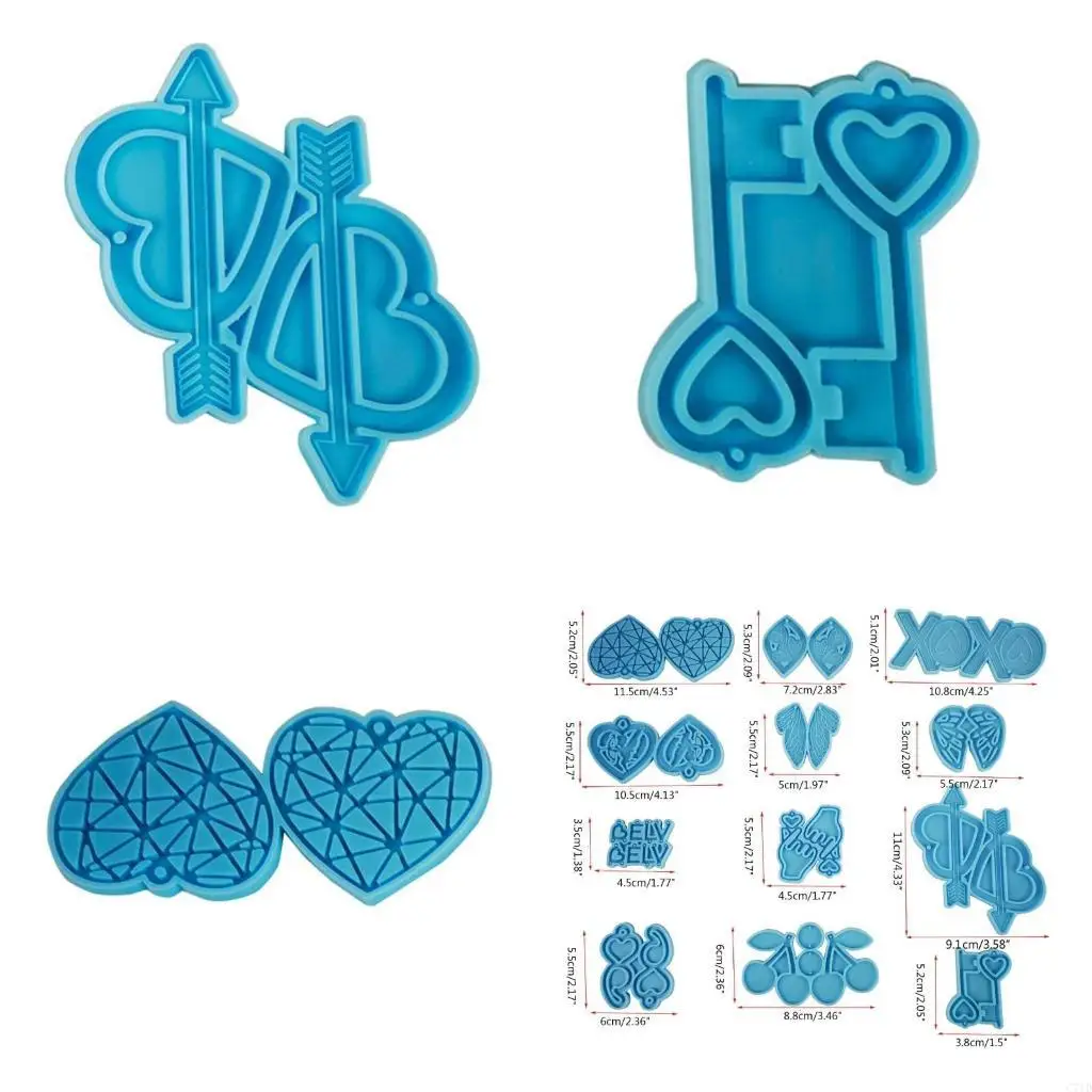 

Серьги на День святого Валентина, форма для серег из эпоксидной смолы, серьги-капельки, силиконовая форма, сделай сам, ювелирные