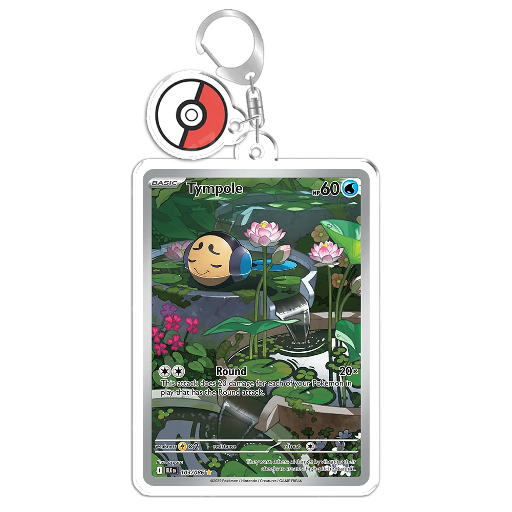Keychain for Pokemon Dwebble Lampent Rapidash Cofagrigus Anime Game Fans Gifts Recycled Acrylic Backpack Pendant Decoration Rare view 6