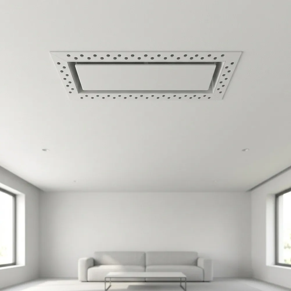 Simple Concealed AC Air Vent Grille Mount Air Conditioning Outlet Adjustable Louver Home Ceiling Ventilation Fitting Accessory