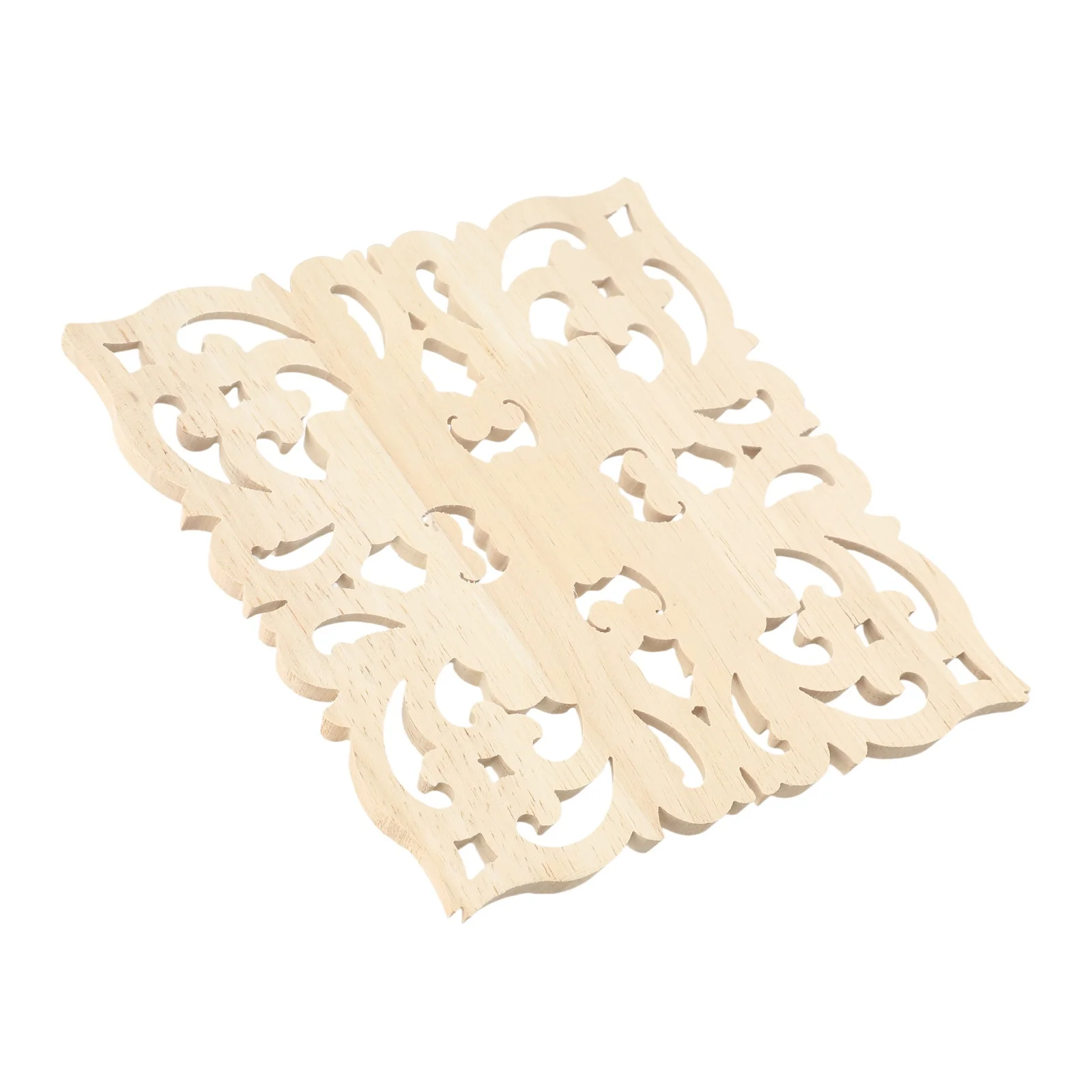 Wooden Carving Onlay for Cabinet Doors Furniture Panels and Mirrors European Style Rubber Wood Decorative Accent Trim