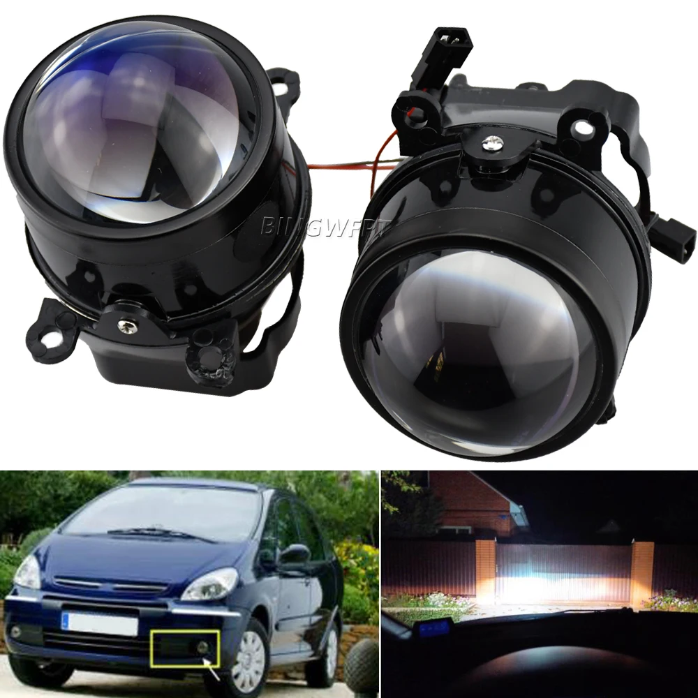 

2X Fog Light Assembly Car LED Lens DRL Fog Daytime Running Lamp 40W H11 12V For Citroen Xsara Picasso MPV N68 1999-2015