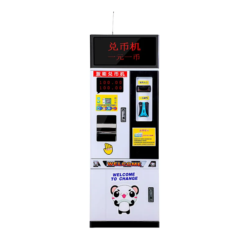 Game Currency Changer Dispenser Factory Price Token Vending Machine Smart Automatic Indoor Bill Laundry Coin Exchange Machines