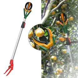 Fruit Picker Pole Fruit Picking Grabber Easy to Assemble Long Reach High Reach Light Bulb Changer for Pears Lemon Avocado Mango