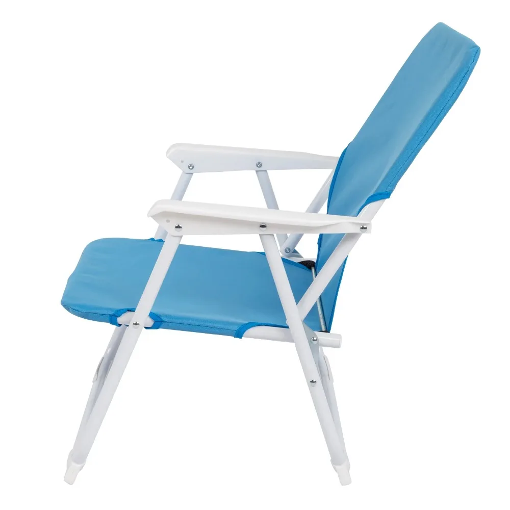 

Beach Chair Folding Portable Chair Blue Solid Construction Camping