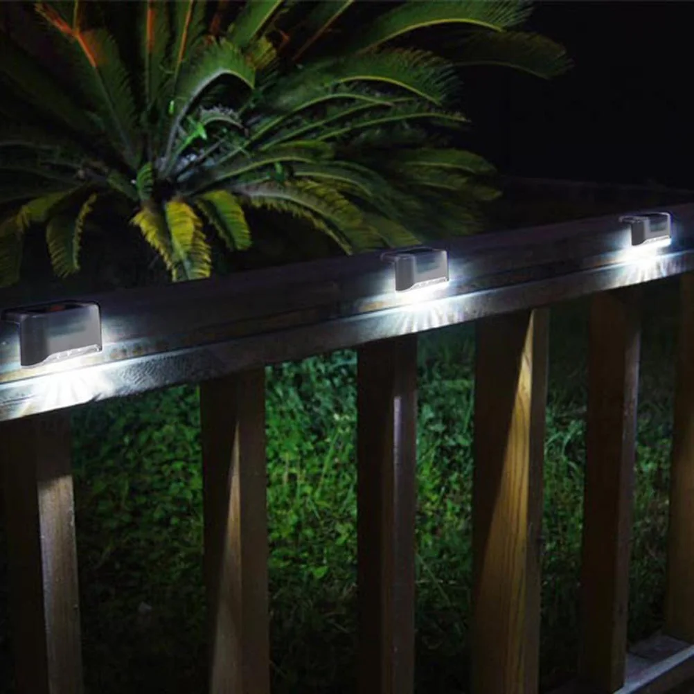 

Solar Lights LED Stair Lighting Outdoor Deck Step Path Garden Fence High Brightness IP65 Auto On Off Sensor Easy Install No