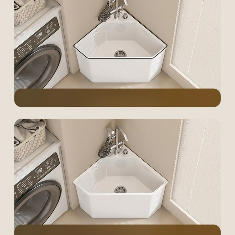 

Угловой таз для мытья полов Liangle Triangle Mop Pool, бытовой, для балкона, для мытья ног от пола до потолка, для замачивания ног