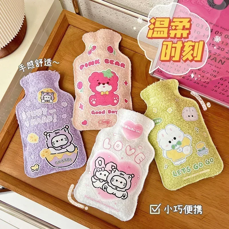 Hot Water Bag for Students Cute Hand Warming Treasure for Girls Water Injection Warm Water Bag, Portable Warm Baby Грелка 손난로