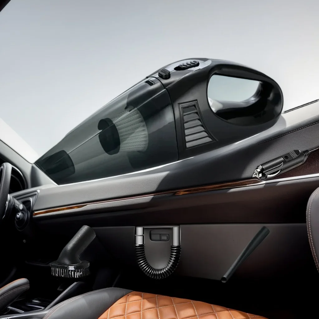 مكنسة كهربائية محمولة للسيارة للاستخدام المنزلي والسيارة مع سلك طاقة