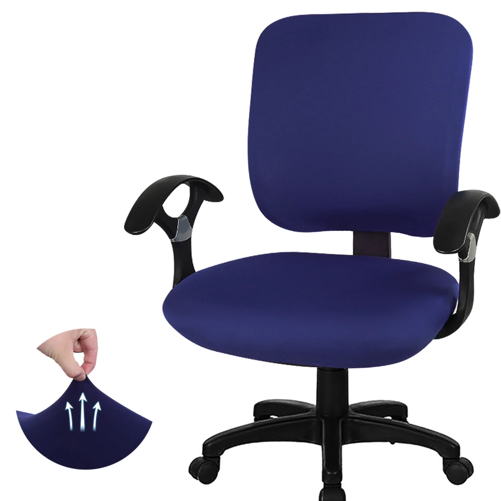 Office Chair Cover Stretchable Elastic Covers Backrest Coverings Cushion Protectors Desk Computer Chair Slipcover